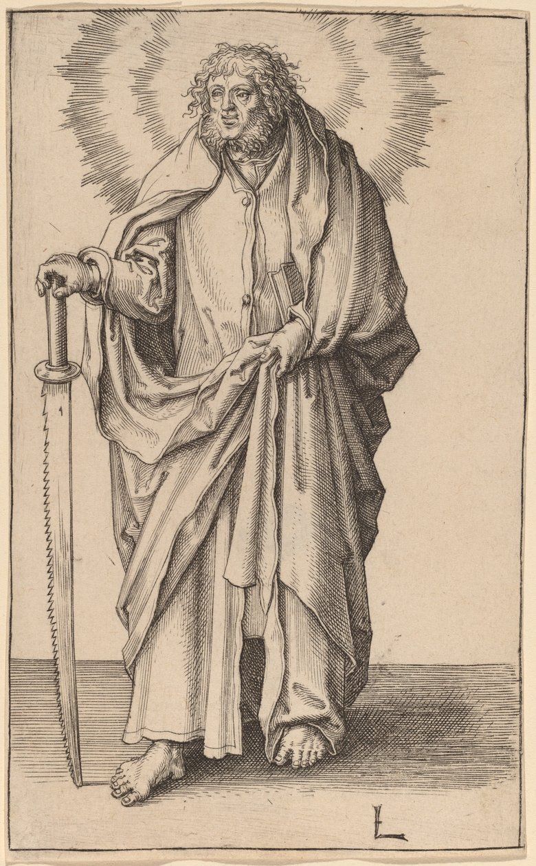 Św. Szymon autorstwa Lucas van Leyden
