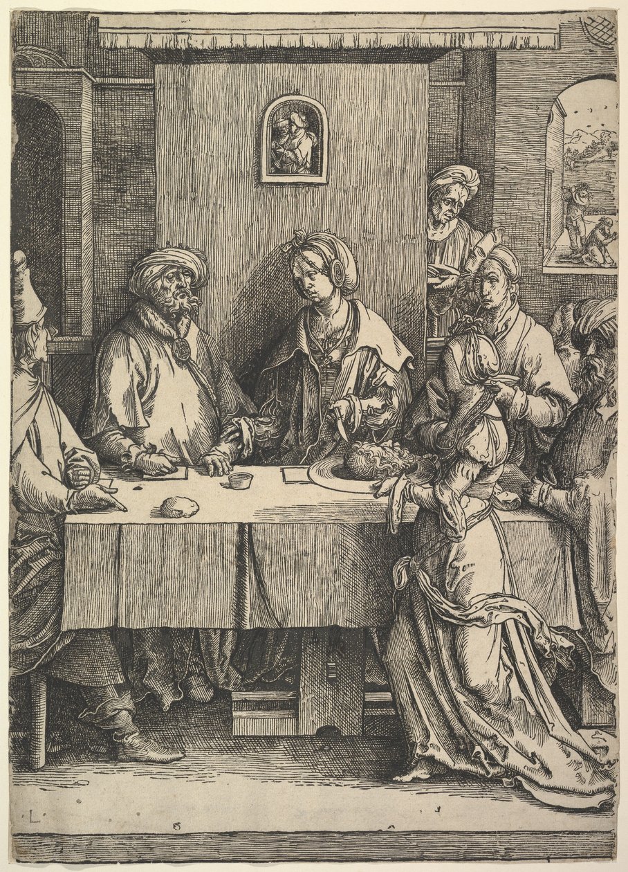 Salome z głową Jana Chrzciciela autorstwa Lucas van Leyden