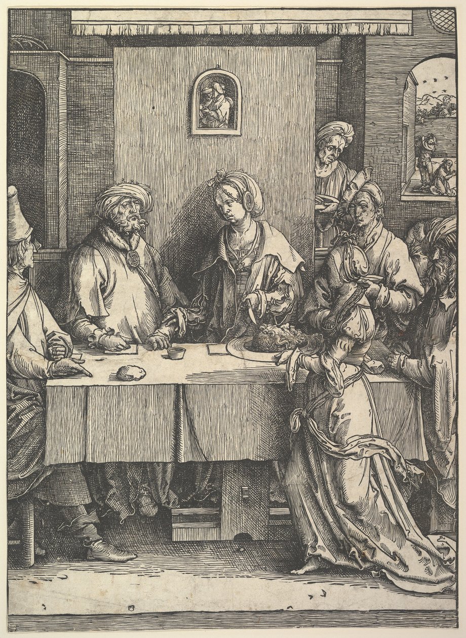 Salome z głową Jana Chrzciciela autorstwa Lucas van Leyden
