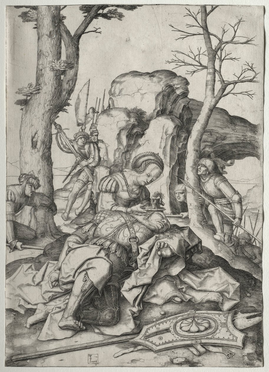 Samson i Dalila, c. 1507. autorstwa Lucas van Leyden