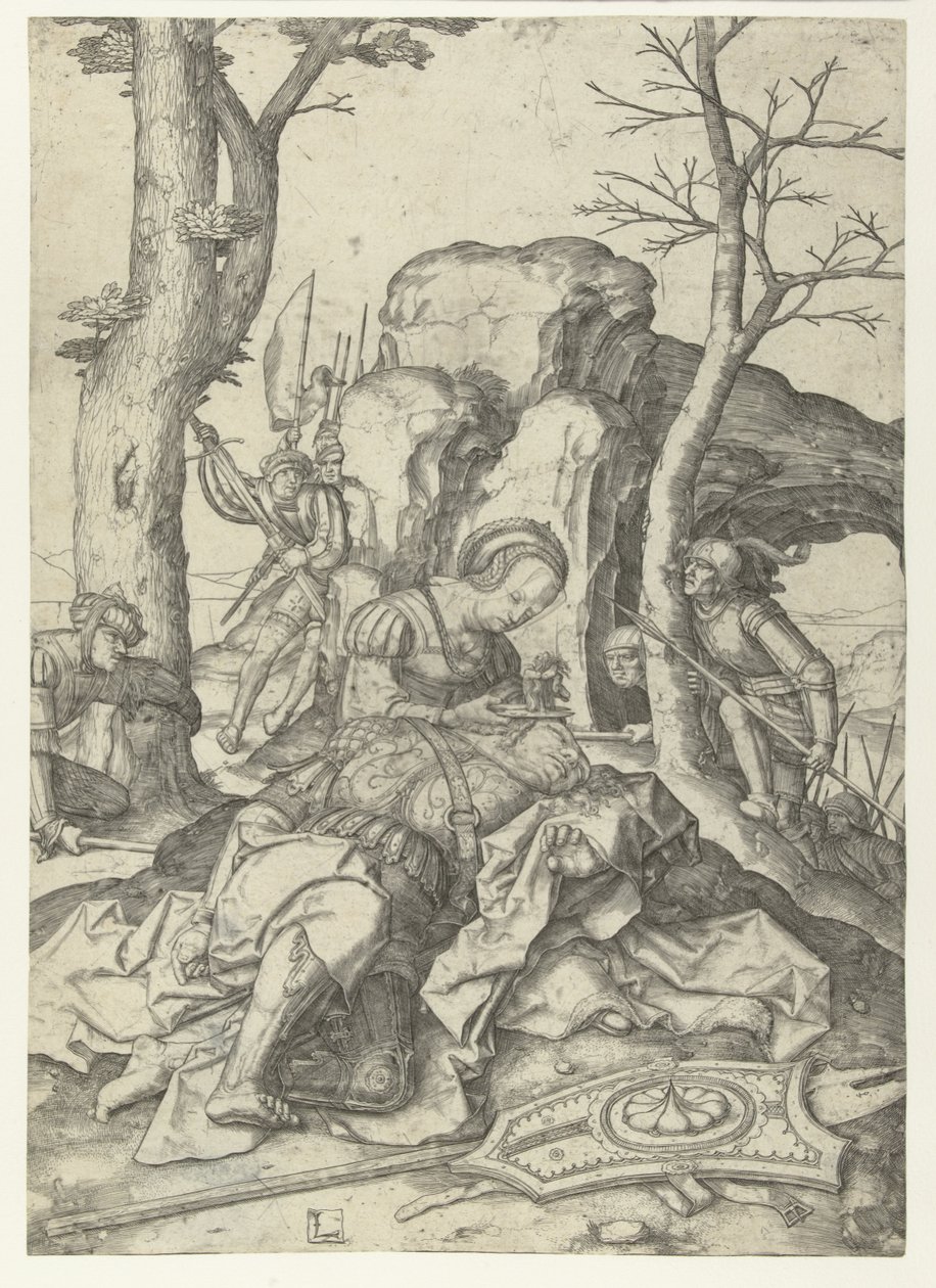 Samson i Dalila autorstwa Lucas van Leyden