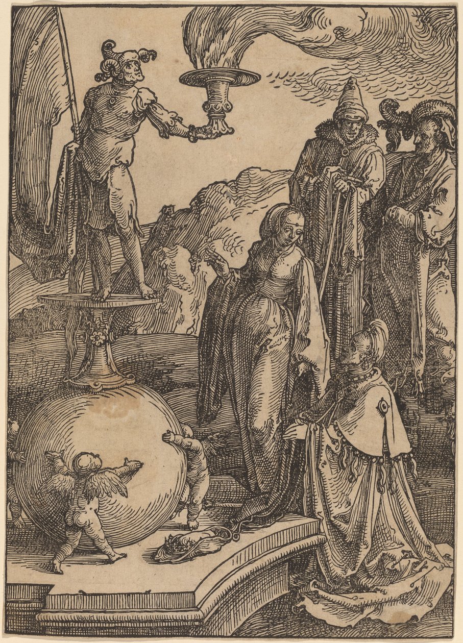 Bałwochwalstwo Salomona autorstwa Lucas van Leyden