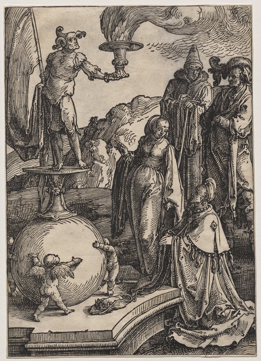 Bałwochwalstwo Salomona autorstwa Lucas van Leyden