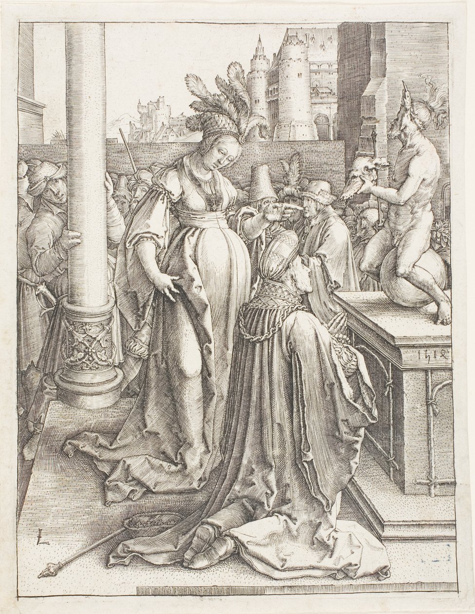 Bałwochwalstwo Salomona autorstwa Lucas van Leyden