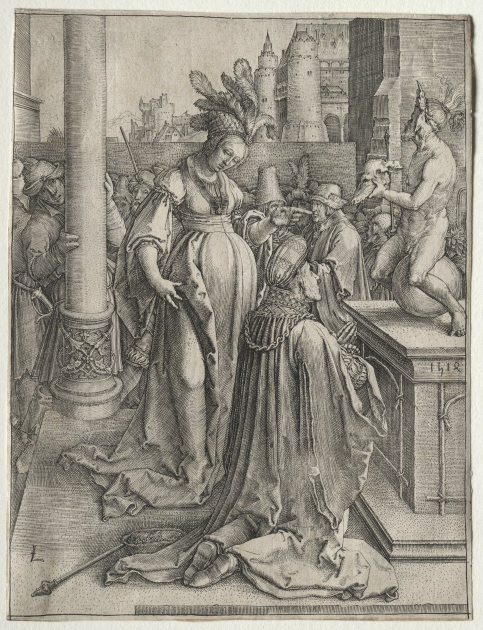 Bałwochwalstwo Salomona autorstwa Lucas van Leyden