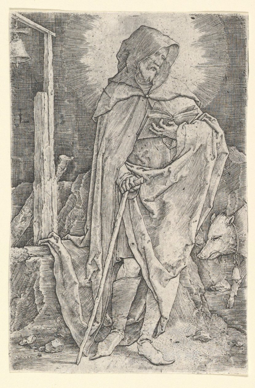 św. Antoniego, ca. 1521. autorstwa Lucas van Leyden