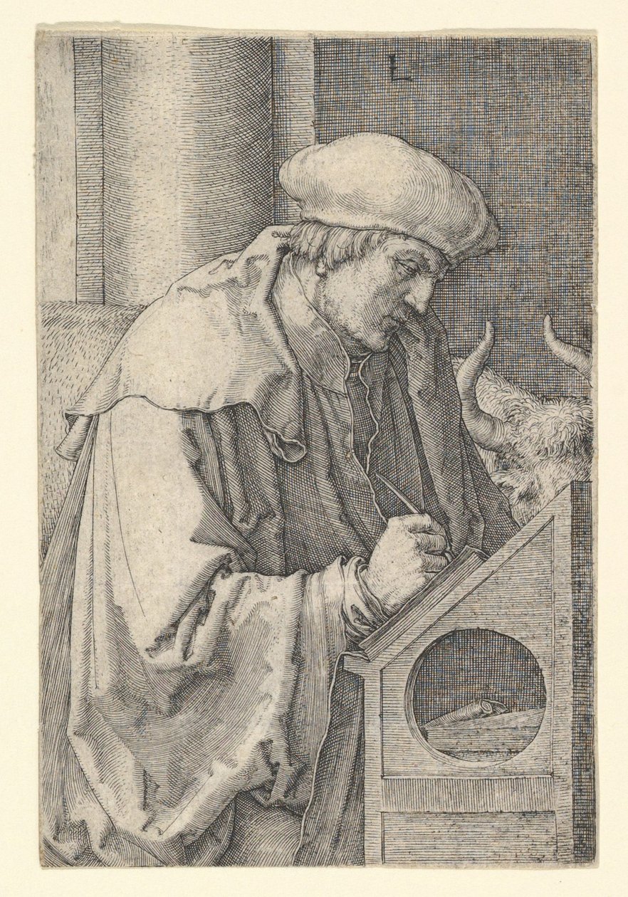 Św. Łukasz autorstwa Lucas van Leyden