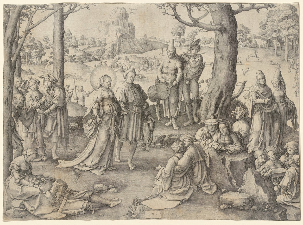 Taniec św. Marii Magdaleny autorstwa Lucas van Leyden