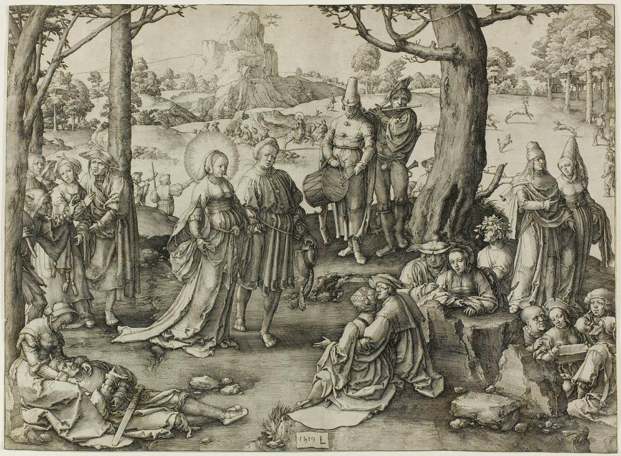 Taniec św. Marii Magdaleny autorstwa Lucas van Leyden