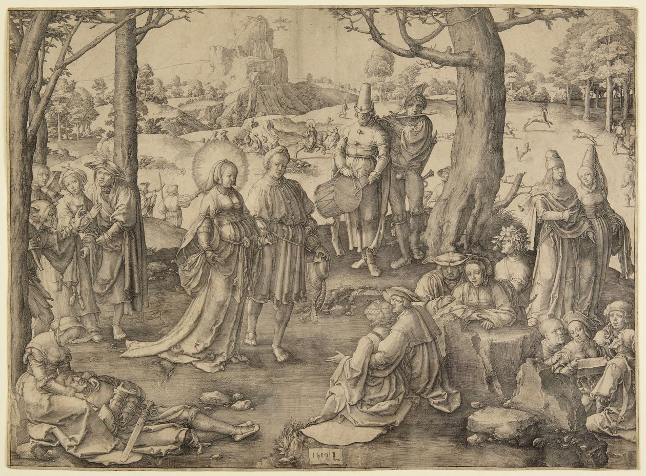 Taniec Magdaleny autorstwa Lucas van Leyden