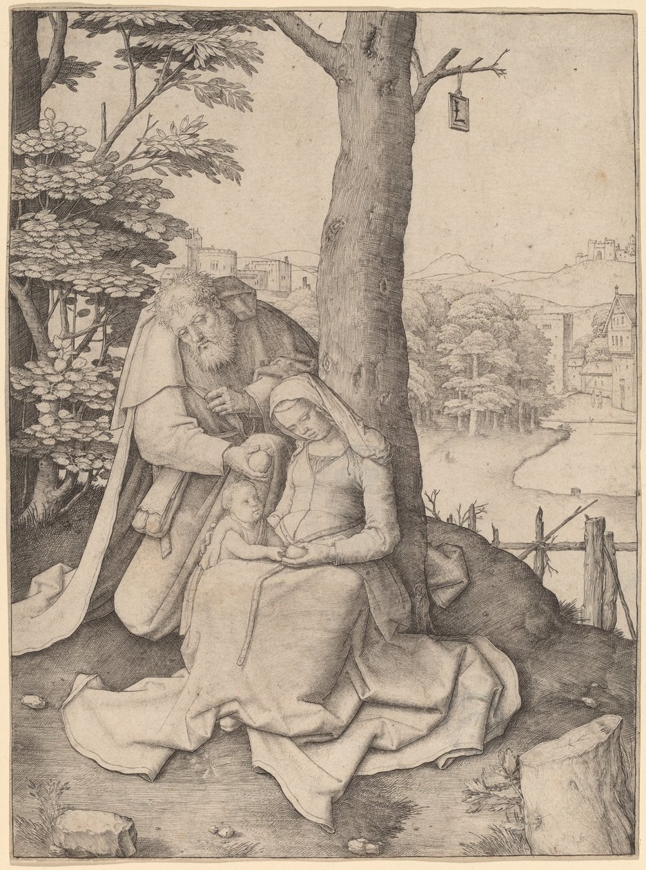 Święta Rodzina autorstwa Lucas van Leyden