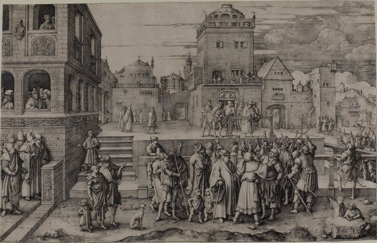 Duży Ecce Homo autorstwa Lucas van Leyden