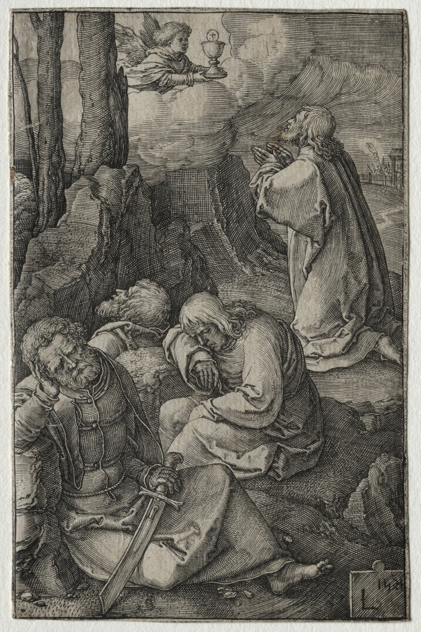 Pasja: Agonia w ogrodzie autorstwa Lucas van Leyden