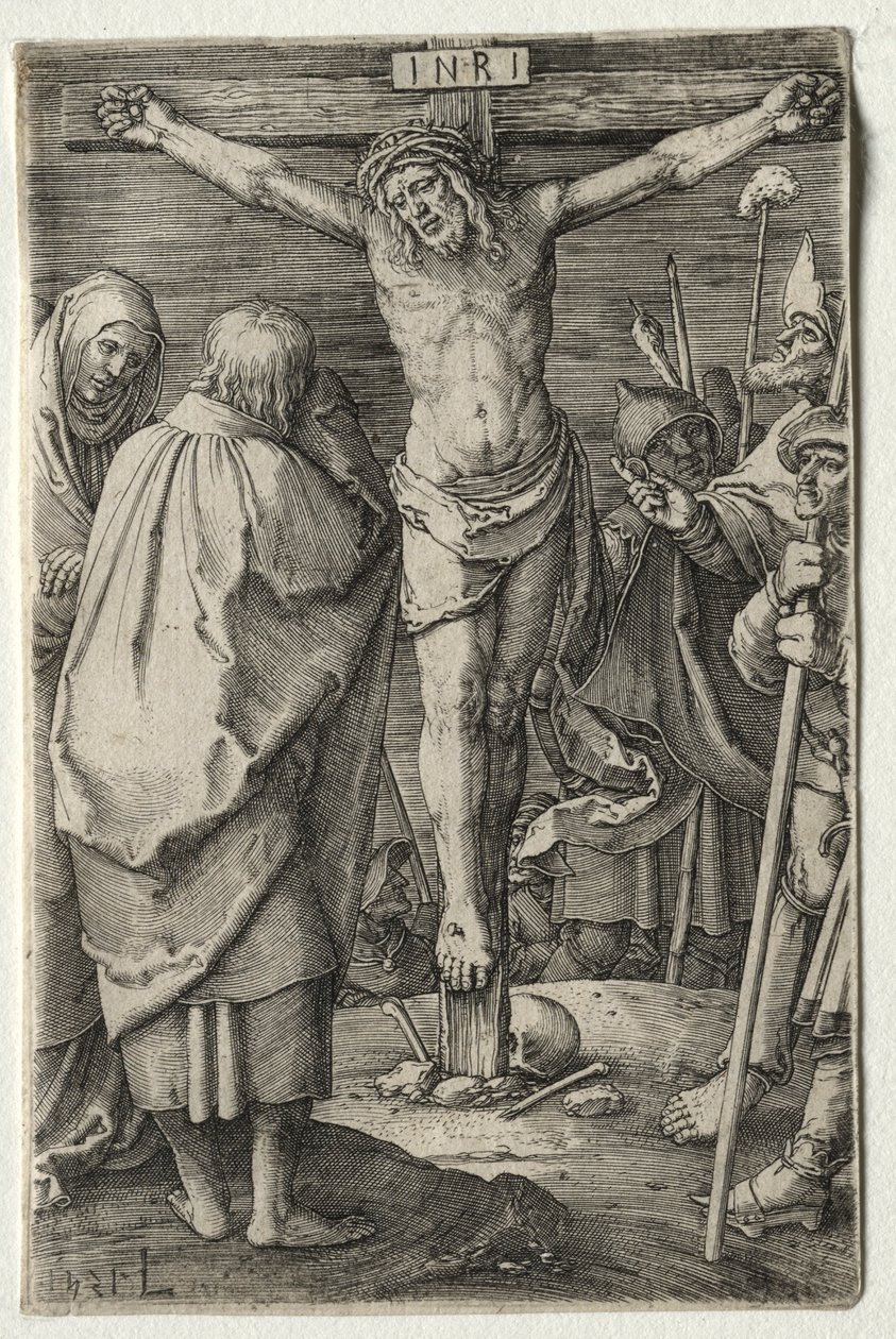 Pasja: Ukrzyżowanie, 1521. autorstwa Lucas van Leyden