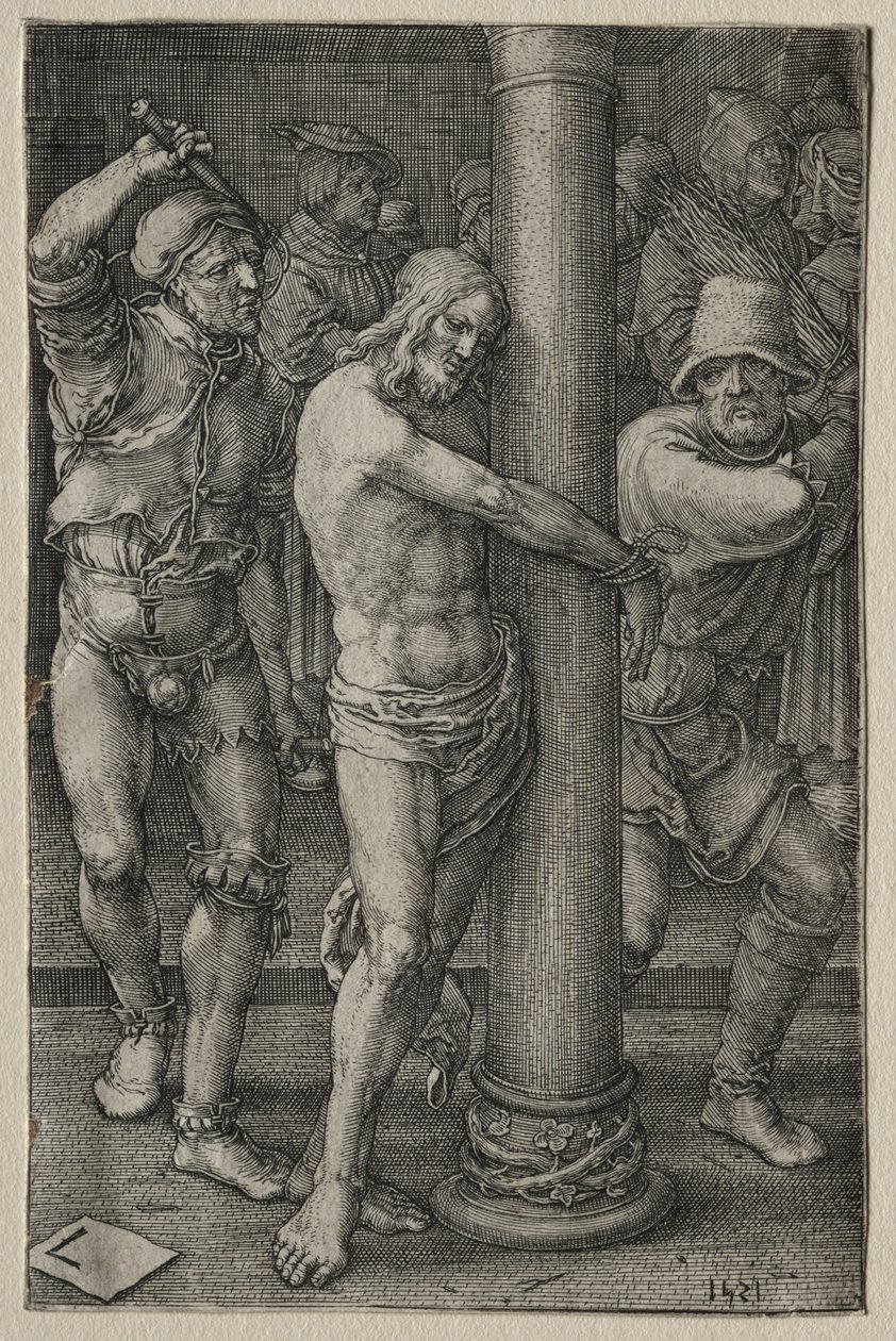 Pasja: Biczowanie autorstwa Lucas van Leyden