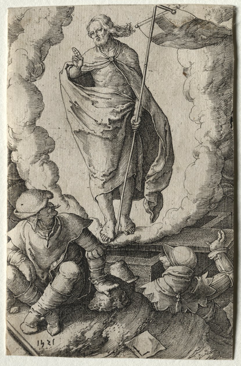 Pasja: Zmartwychwstanie, 1521. autorstwa Lucas van Leyden