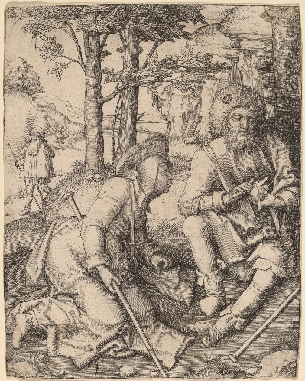 Pielgrzymi autorstwa Lucas van Leyden