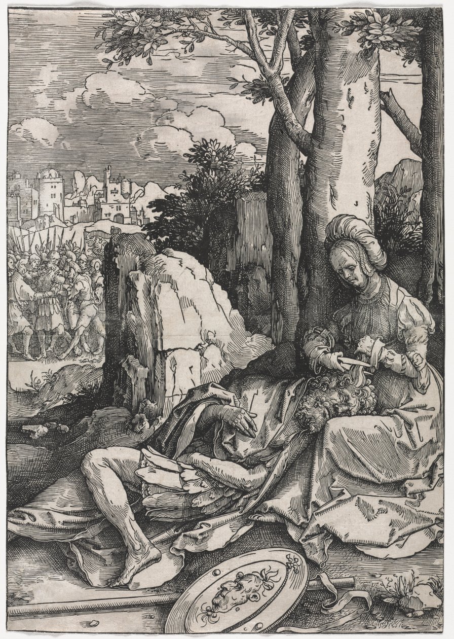 Siła kobiet: Samson i Dalila autorstwa Lucas van Leyden