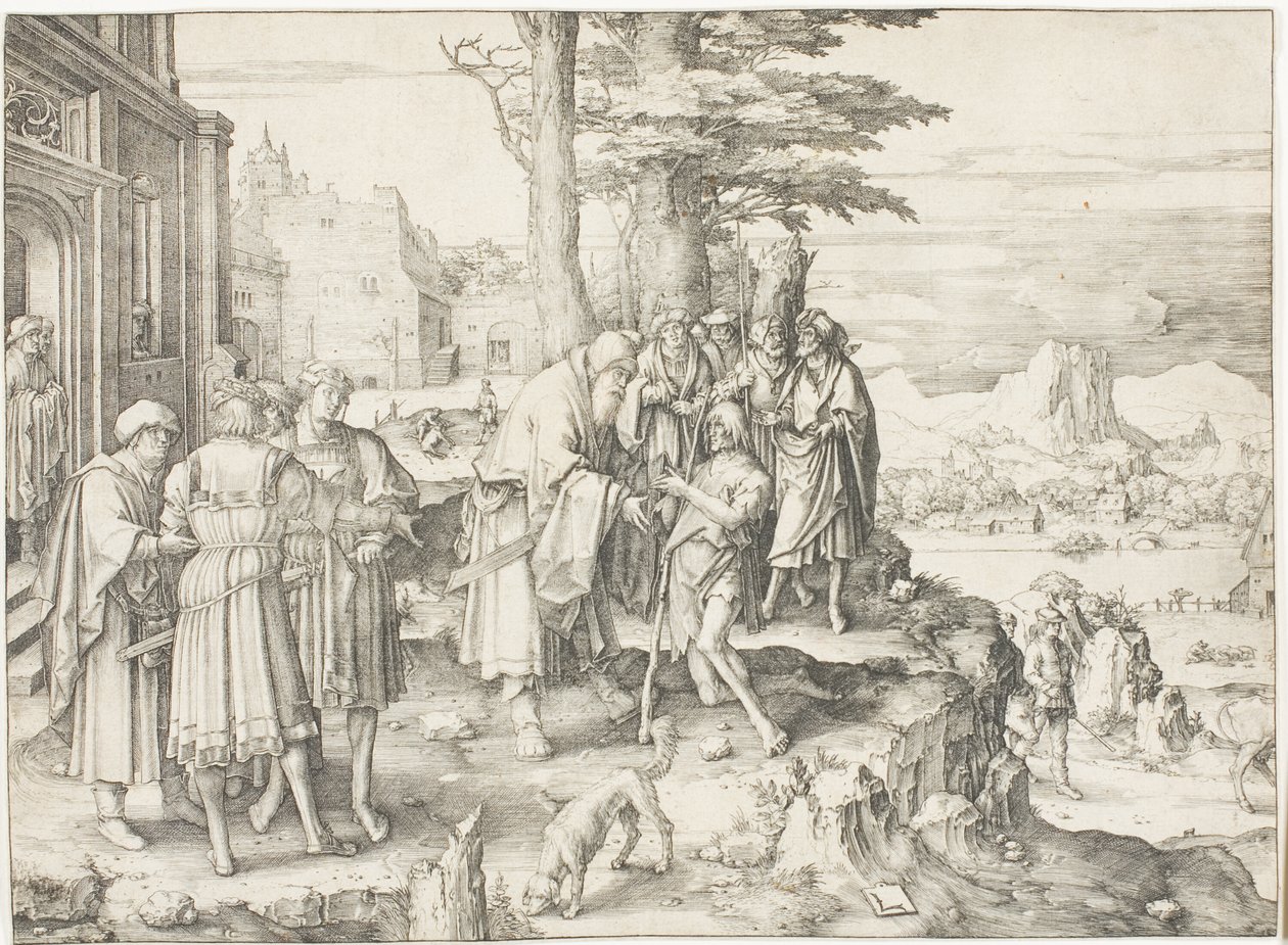 Powrót syna marnotrawnego autorstwa Lucas van Leyden