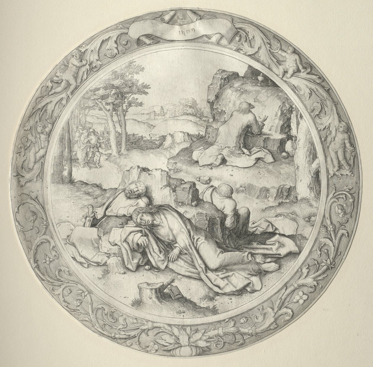 Okrągła Pasja, 1509. autorstwa Lucas van Leyden