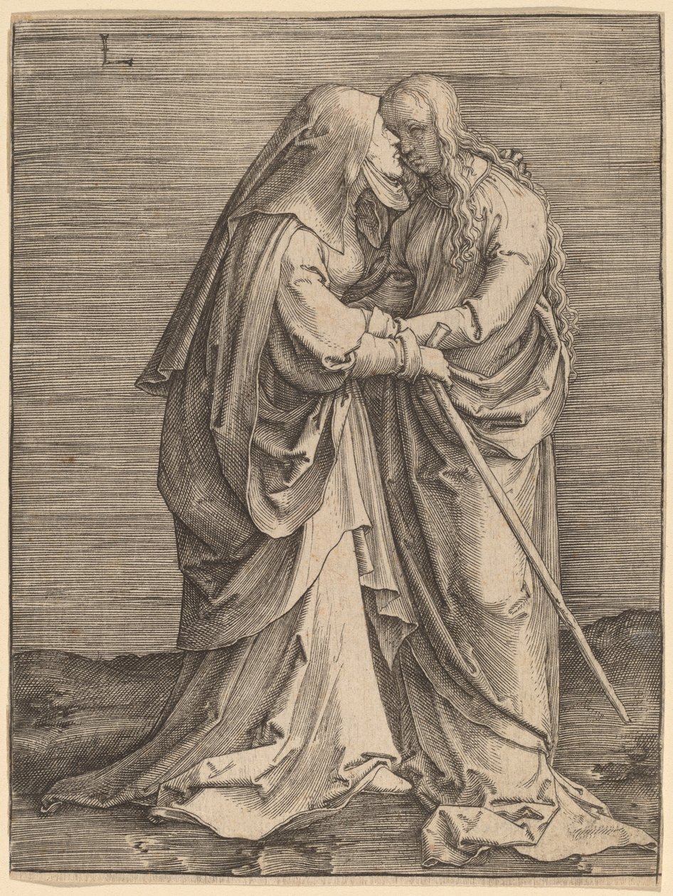 Nawiedzenie Matki Boskiej autorstwa Lucas van Leyden