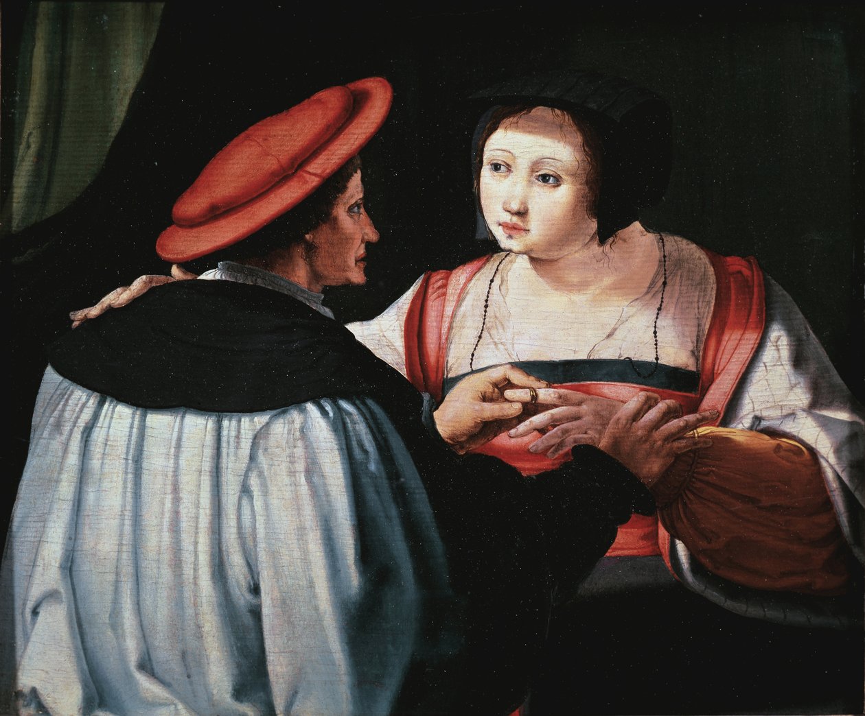 Zaręczyny autorstwa Lucas van Leyden