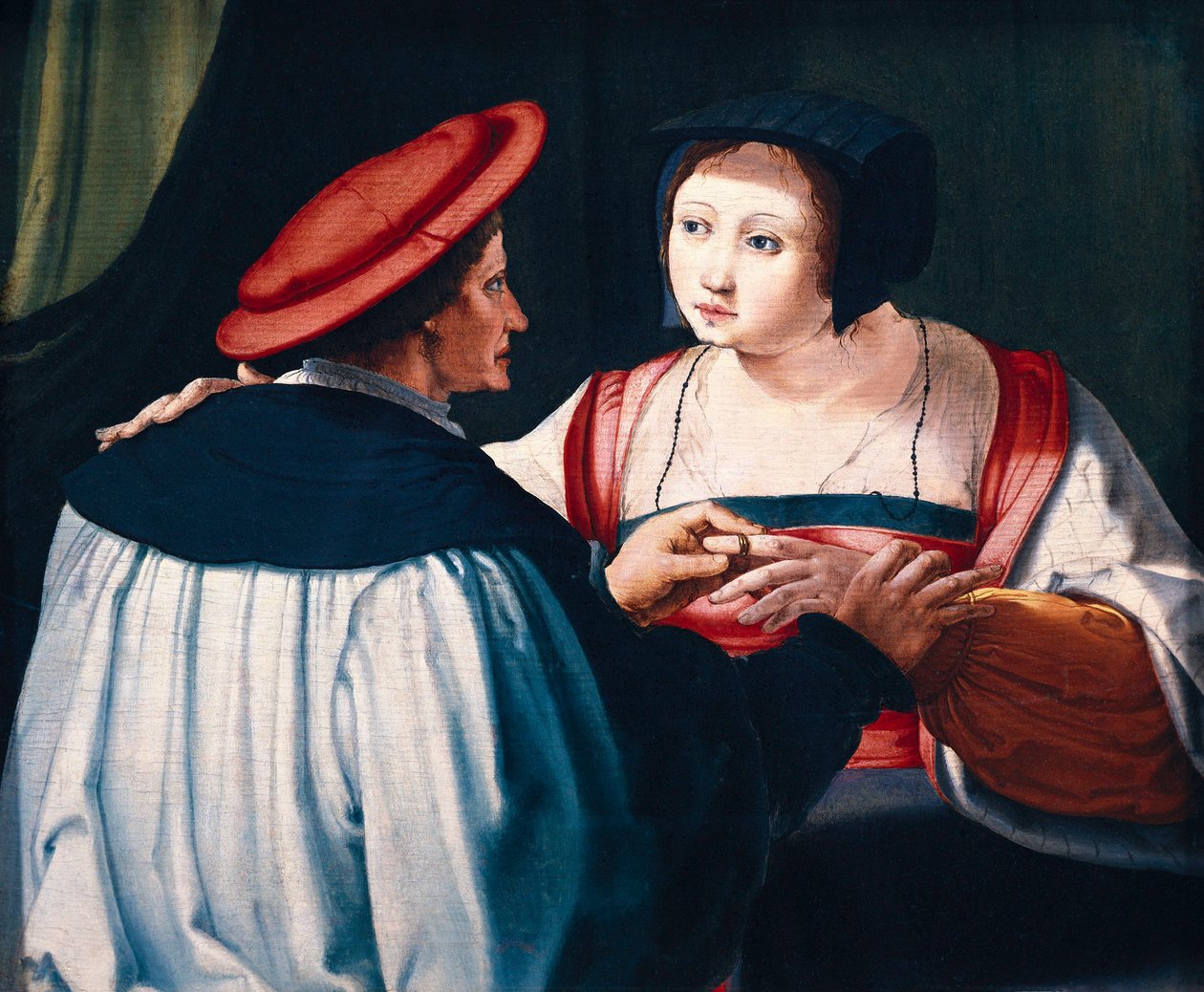 Zaręczyny autorstwa Lucas van Leyden
