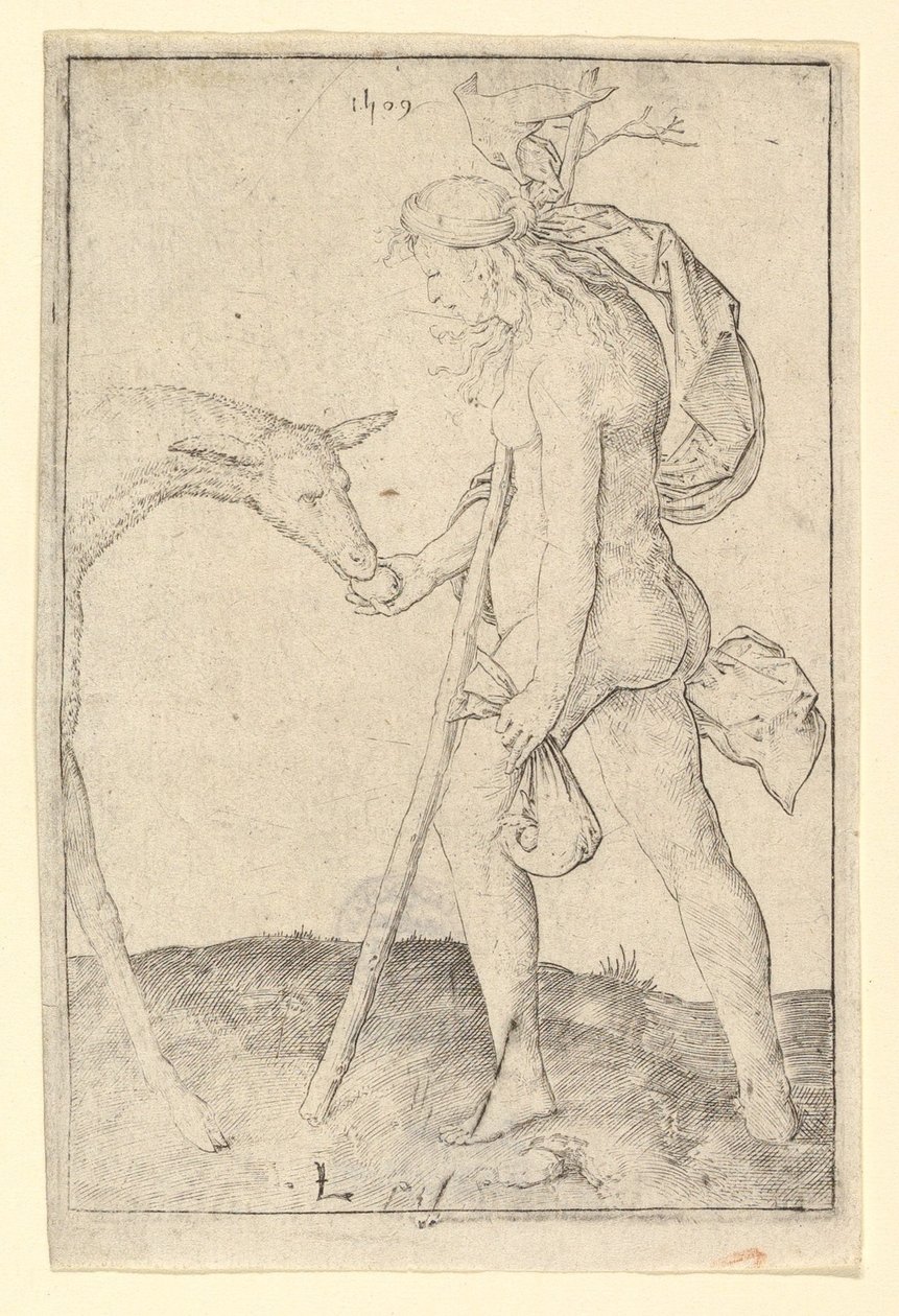 Kobieta z Łynem, 1509. autorstwa Lucas van Leyden