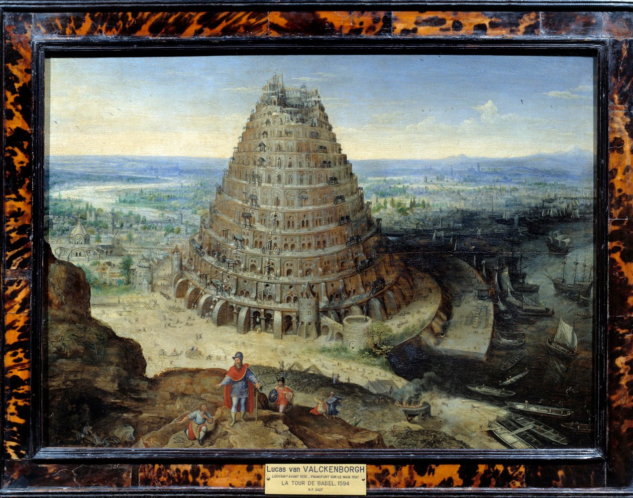 La Tour de Babel Obraz Lucasa van Valckenborcha (1530-1597) 1594 Nd. 0,41 x 0,56 m - Wieża Babel. Obraz Lucasa van Valckenborcha (1530-1597) autorstwa Lucas van Valckenborch