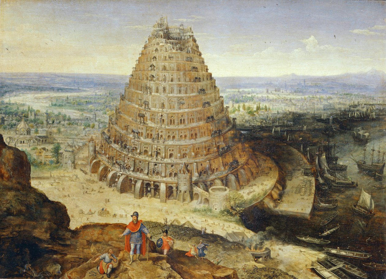 Wieża Babel ... autorstwa Lucas van Valckenborch