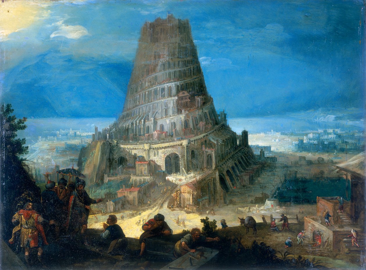 Wieża Babel, 1595 autorstwa Lucas van Valckenborch