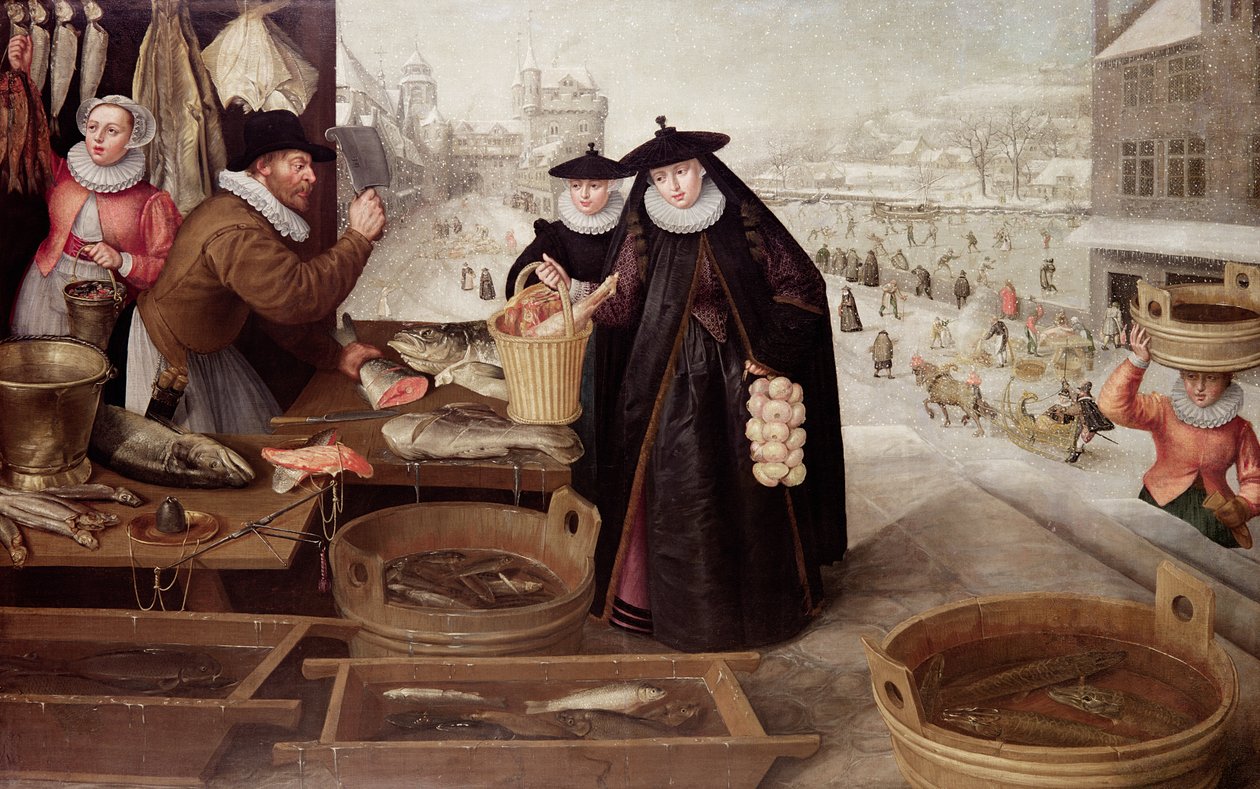 Zima, 1595 autorstwa Lucas van Valckenborch