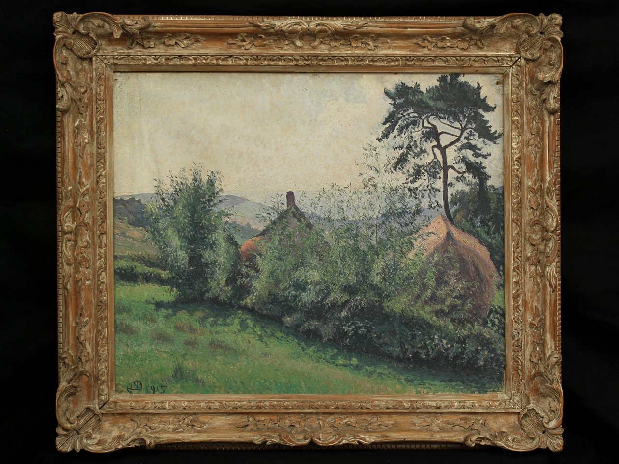 Krajobraz Dorset, 1915 autorstwa Lucien Pissarro