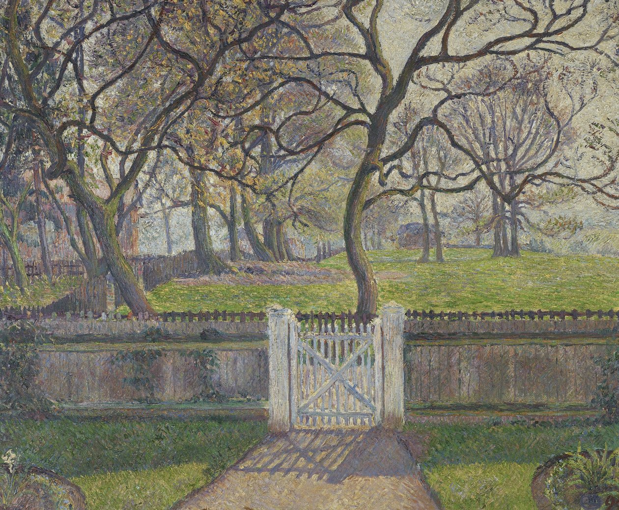 Brama Ogrodowa, Epping, 1894 autorstwa Lucien Pissarro
