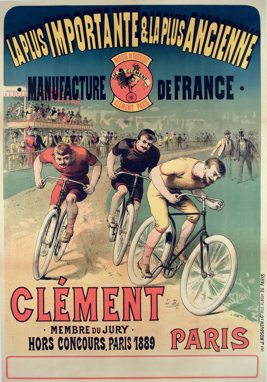 Plakat reklamujący cykle Klemens, 1891 autorstwa Lucien Baylac