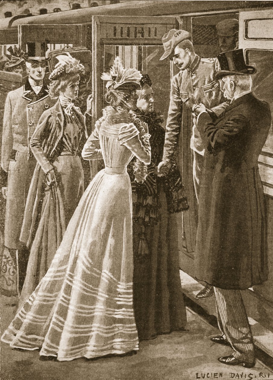 Powrót z wojny: CIV dom dla inwalidów, ilustracja z „Bitwy XIX wieku: tom. VII, Wojna burska 1900-1901