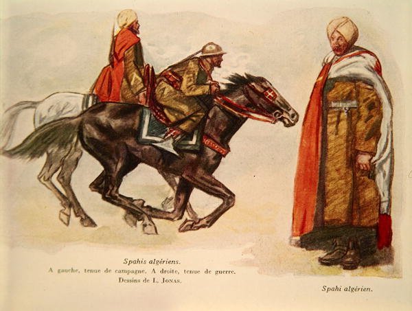 Algierscy Spahis podczas I wojny światowej 1 autorstwa Lucien Hector Jonas