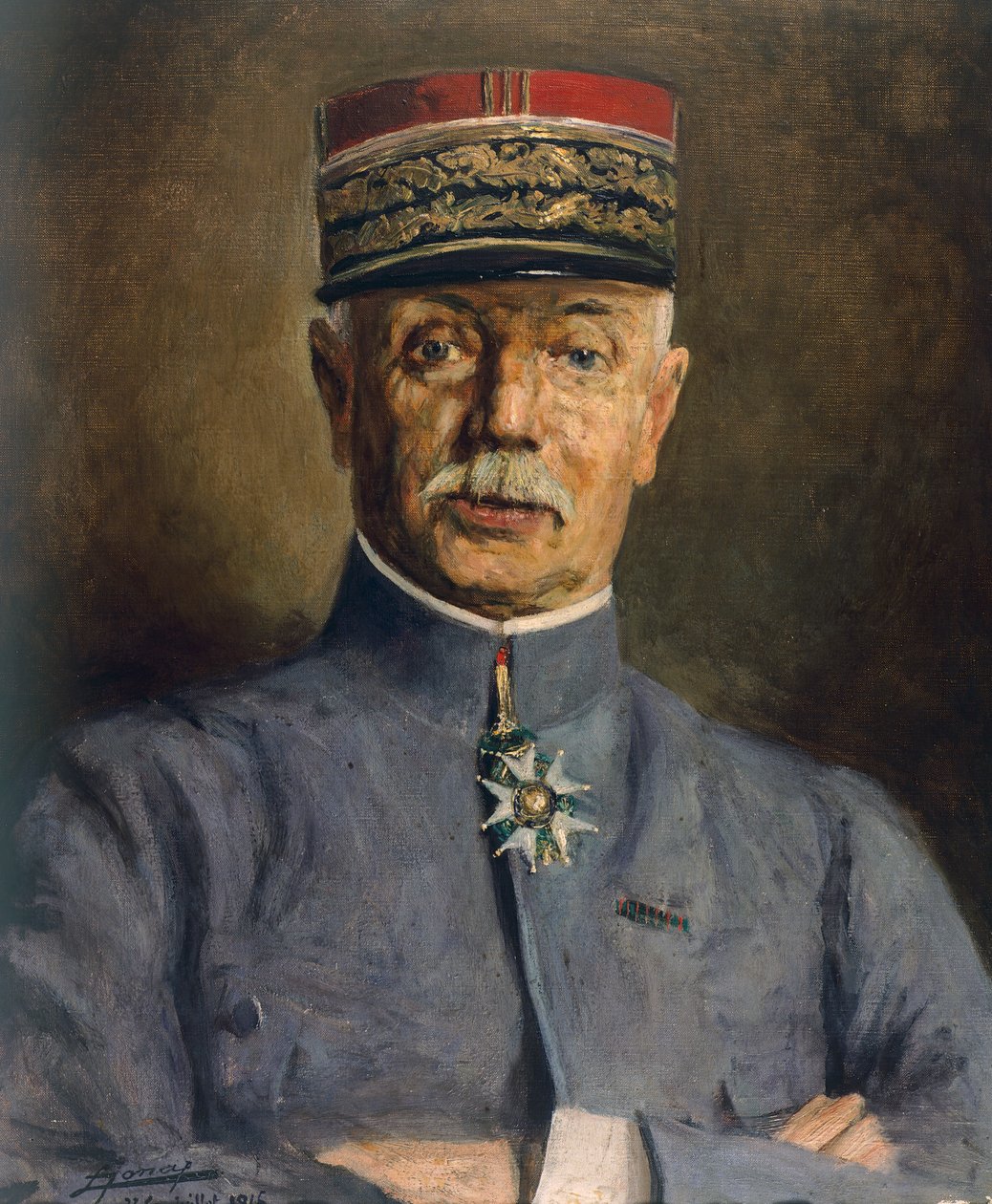 Portret generała Fayolle, dowódcy XVI Armii, autorstwa Luciena Jonasa (1880-1947), I wojna światowa, Francja, XX w. autorstwa Lucien Hector Jonas