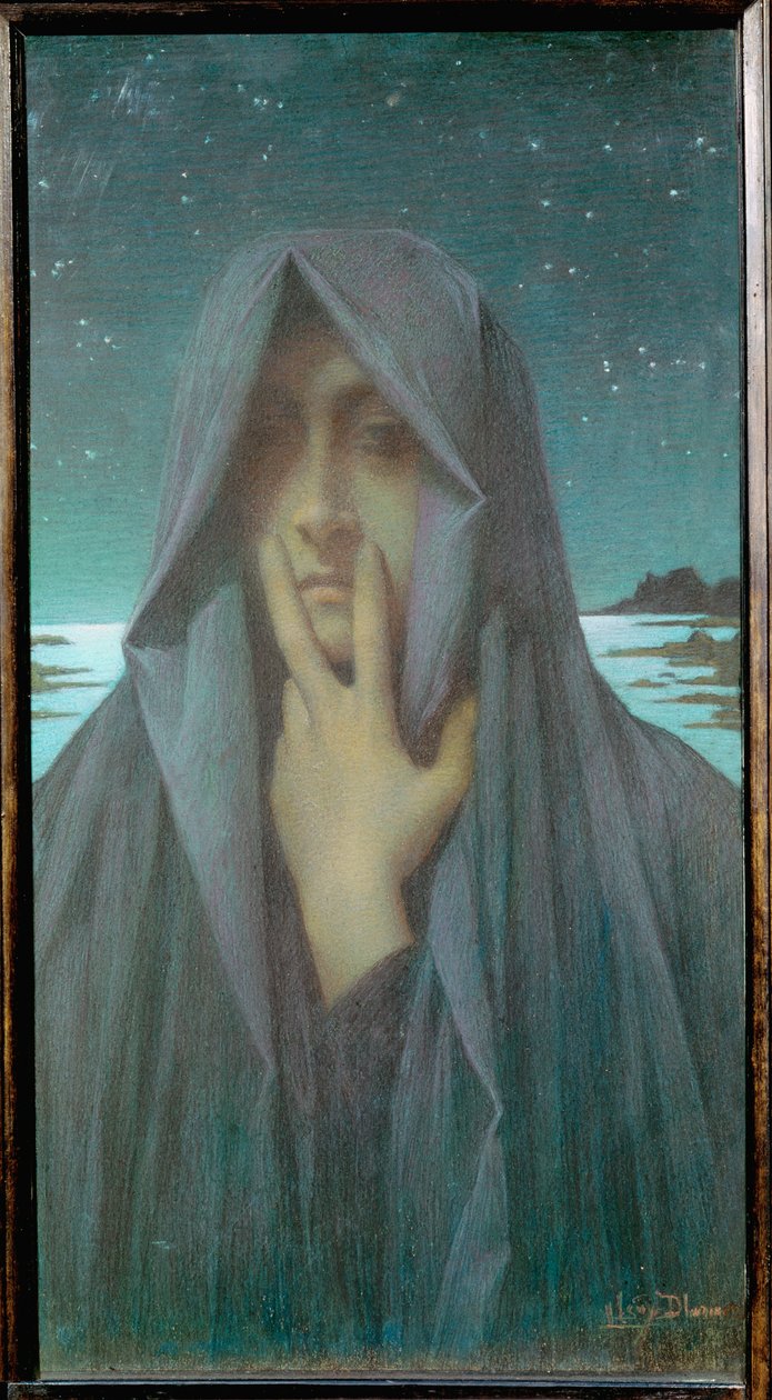 Cisza autorstwa Lucien Levy-Dhurmer