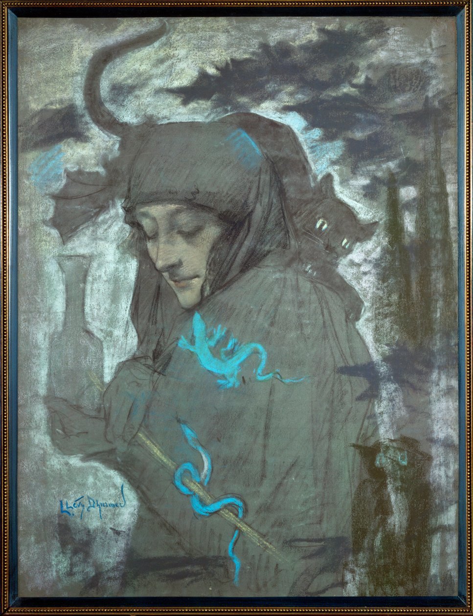 Czarodziejka autorstwa Lucien Levy-Dhurmer