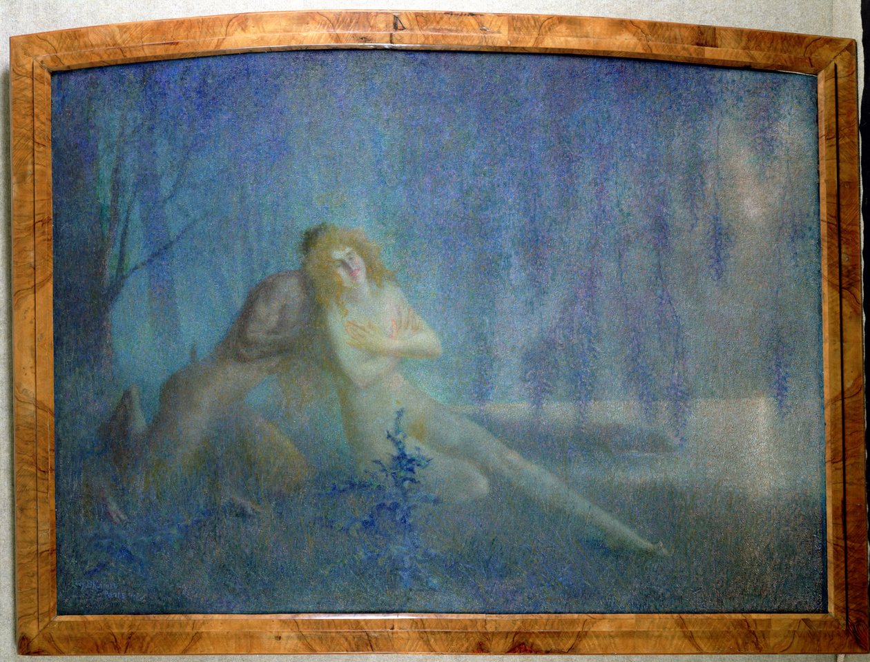 Blue Story (olej na płótnie) autorstwa Lucien Levy Dhurmer