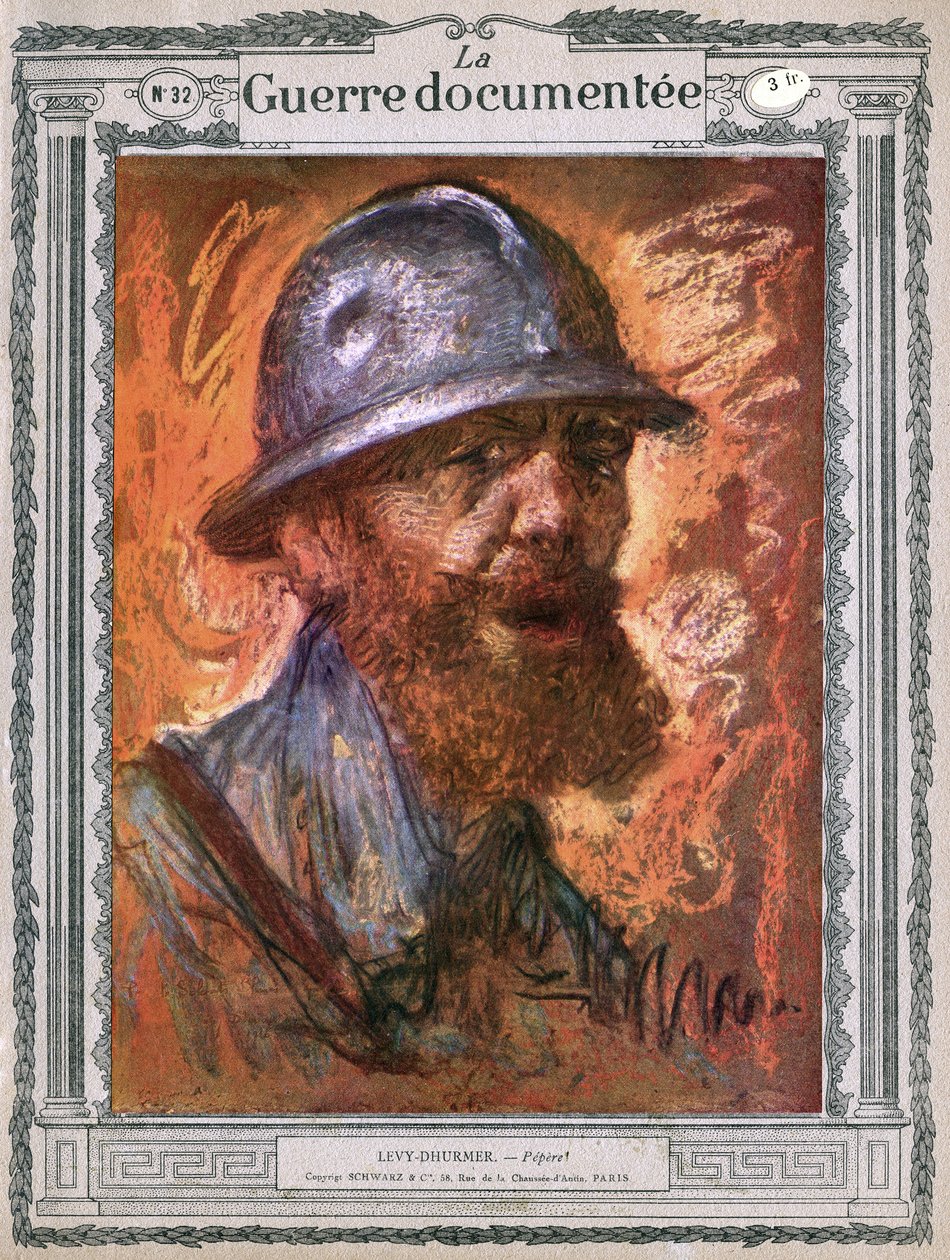 Pepere, portret rudowłosej staruszki autorstwa Lucien Levy Dhurmer