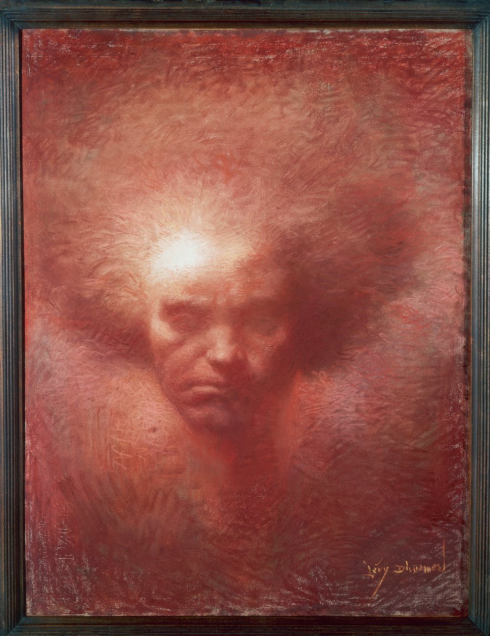 Portret niemieckiego kompozytora Ludwiga van Beethovena autorstwa Lucien Levy Dhurmer