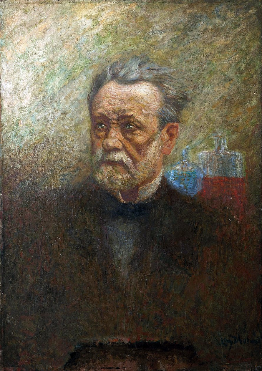 Portret Ludwika Pasteura (1822-1895) (olej na płótnie) autorstwa Lucien Levy Dhurmer