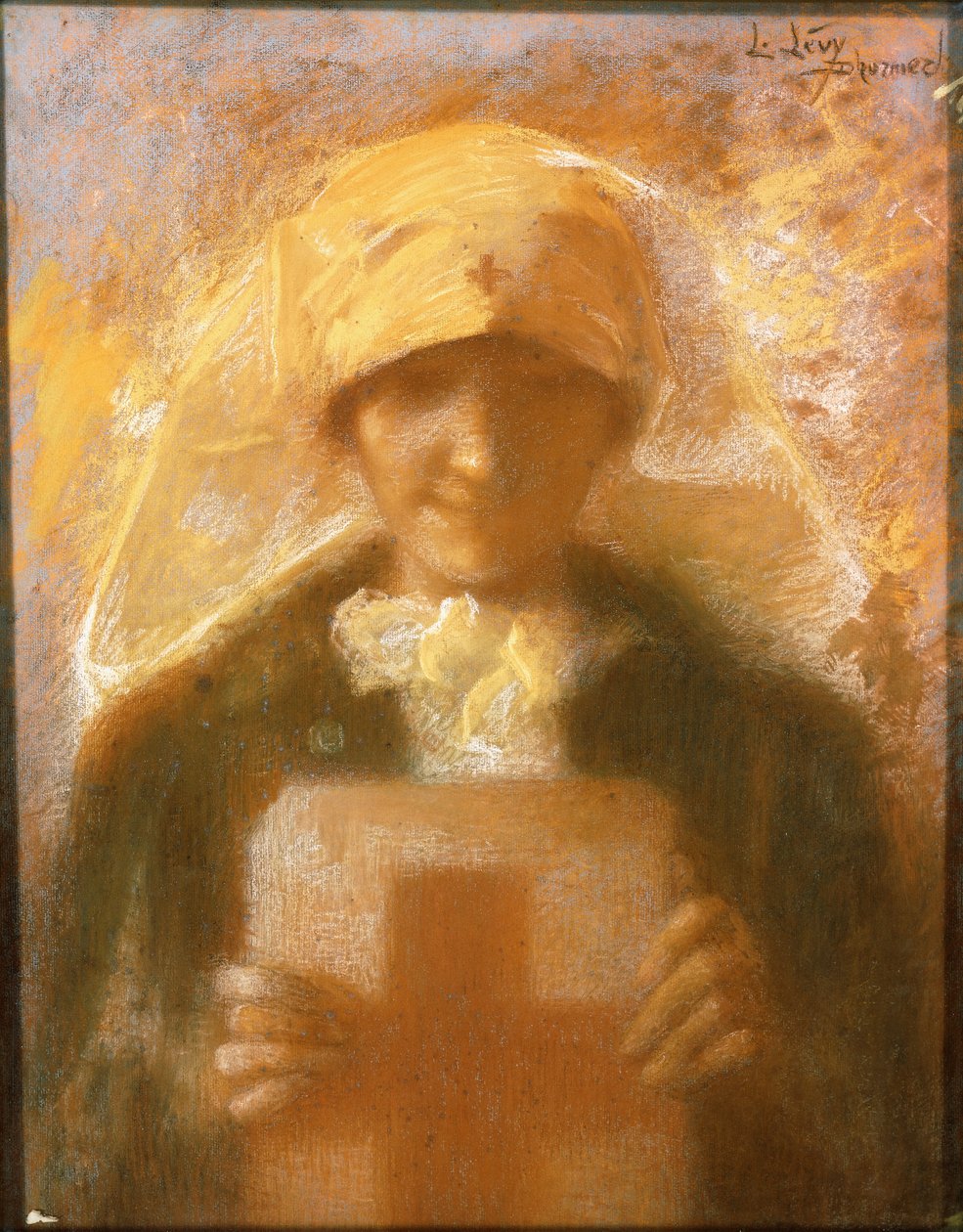 Portret młodej pielęgniarki autorstwa Lucien Levy Dhurmer