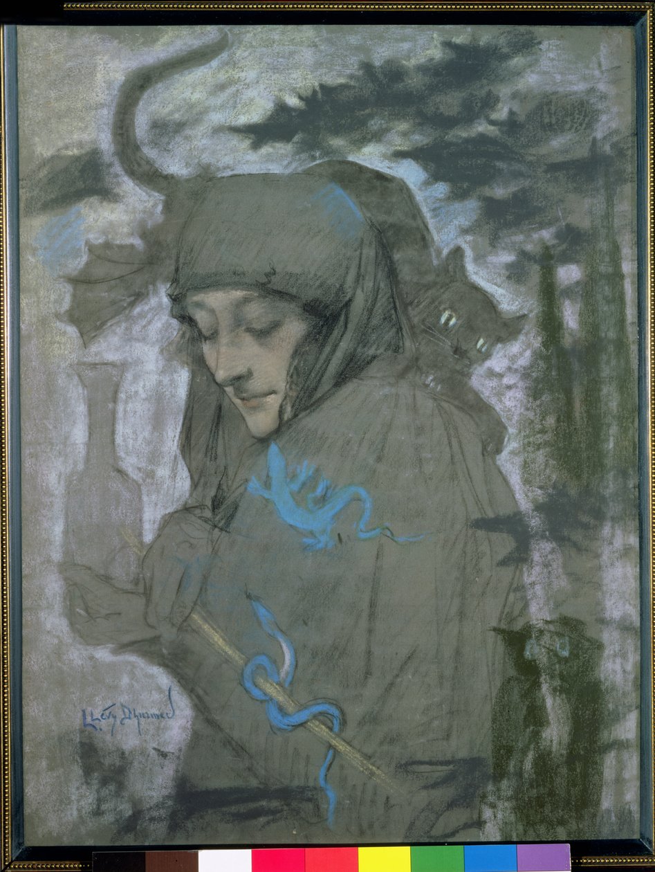 Czarodziejka autorstwa Lucien Levy Dhurmer
