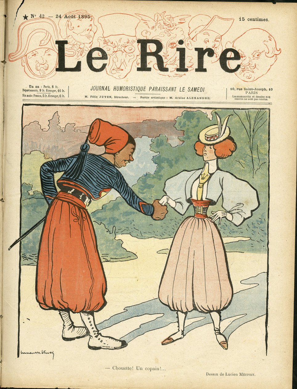 Okładka „Le Rire” autorstwa Lucien Metivet