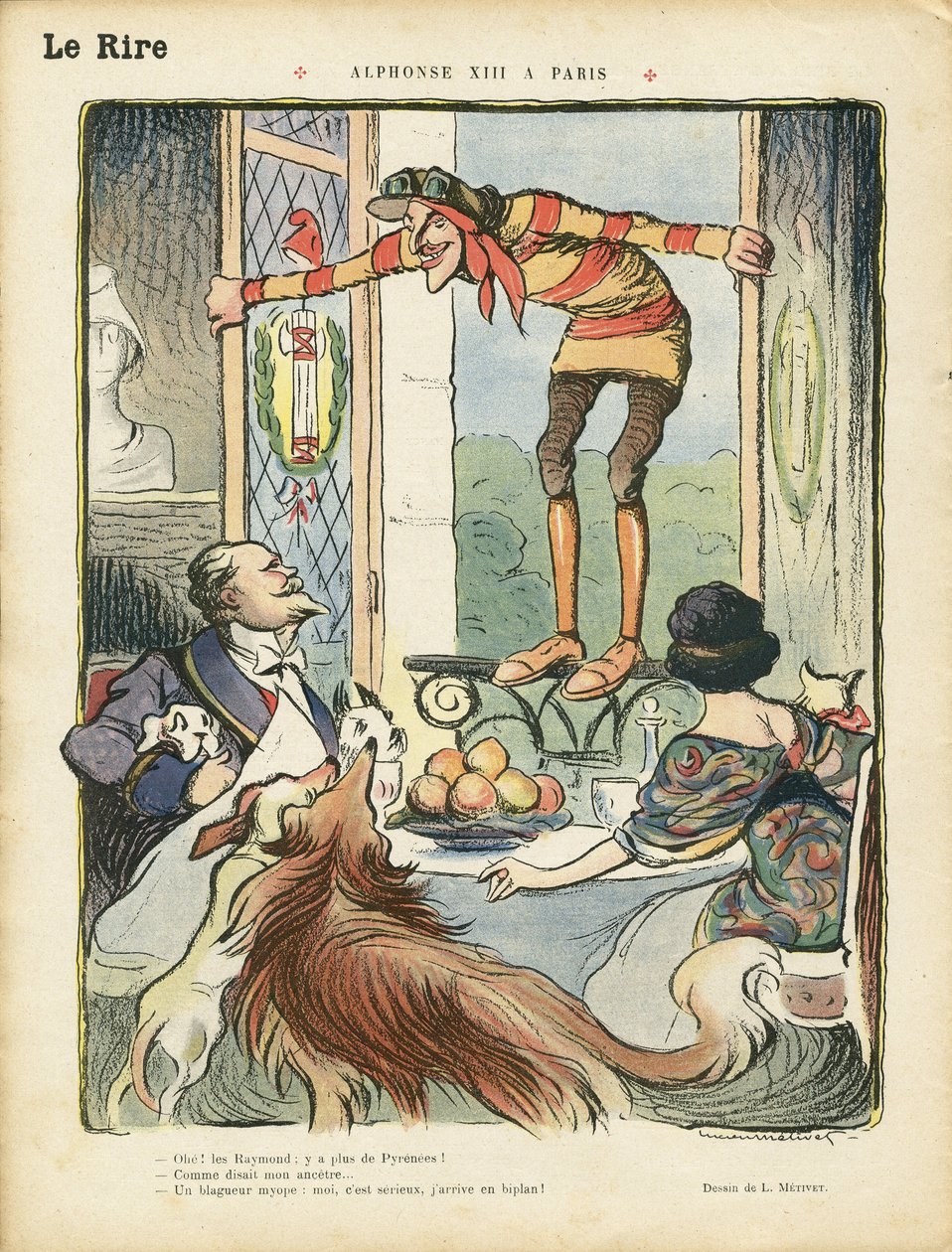Ilustracja w Le Rire autorstwa Lucien Metivet