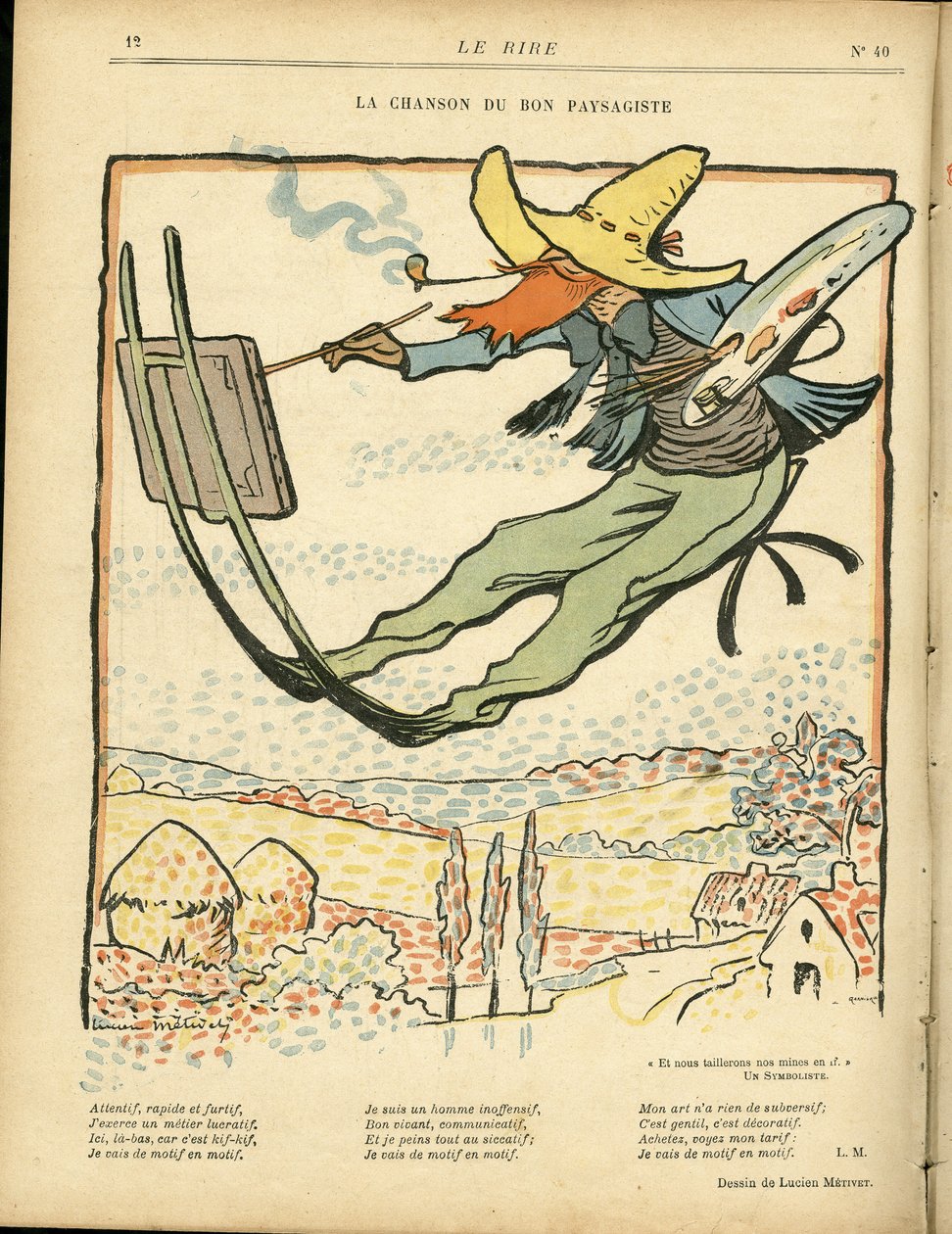 Ilustracja w Le Rire autorstwa Lucien Metivet