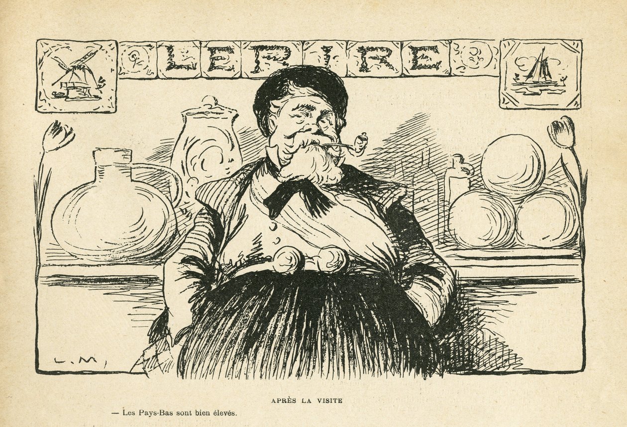 Ilustracja w Le Rire, 8.06.12 - Po wizycie prezydenta - Fallieres Armand (1841-1931) (rycina) autorstwa Lucien Metivet